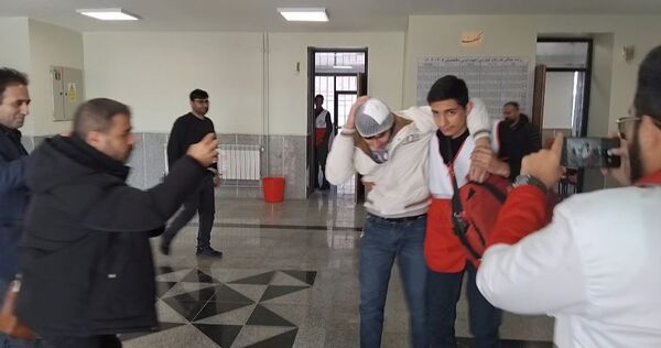 بیست و هفتمین مانور سراسری زلزله و ایمنی در هنرستان حاج حسن شهبازی اهر