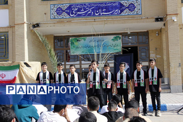 گرامیداشت هفته دفاع مقدس در دبیرستان شریعتی جاجرم