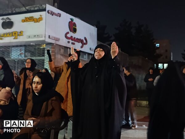 اجتماع حماسی مردم بصیر نیشابور در بلوار فضل