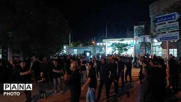 عزاداری شب نهم محرم الحرام در روستای رزق آباد 
