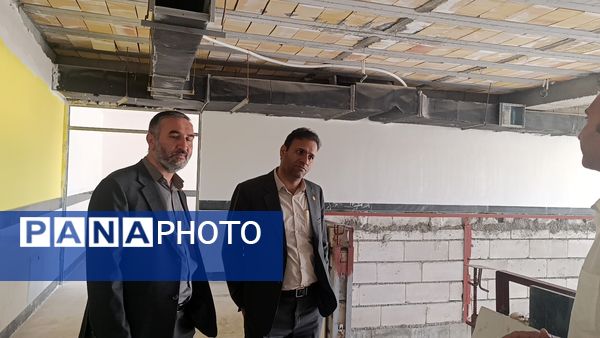 بازدید مدیرکل نوسازی، توسعه و تجهیز مدارس خراسان شمالی از پروژه مدرسه بصیرت آشخانه 