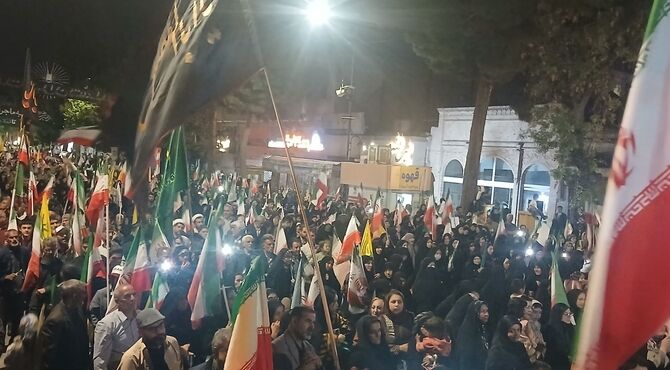 مراسم گرامیداشت شهادت رهبر امت در حسینیه امام خمینی نیشابور