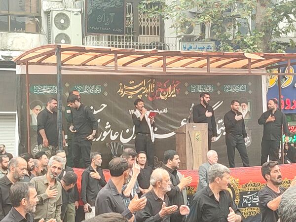 اجتماع عاشوراییان در میدان طالقانی قائمشهر