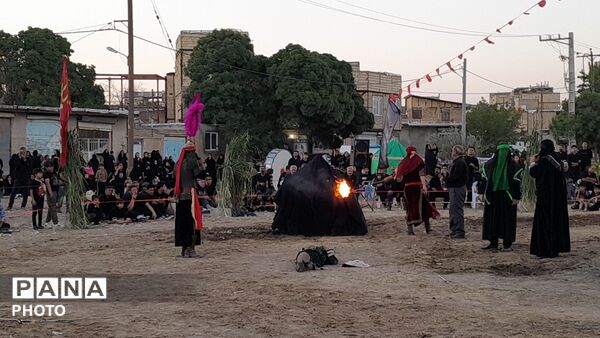 آیین باشکوه تعزیه حسینی در روستای عمان شهرستان درگزین