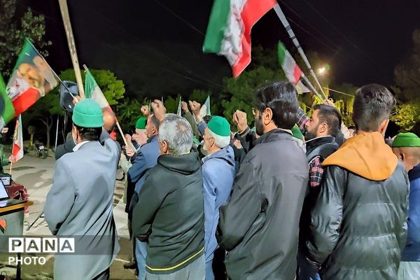 حضور مردم شهر بار در تجمعات شبانه