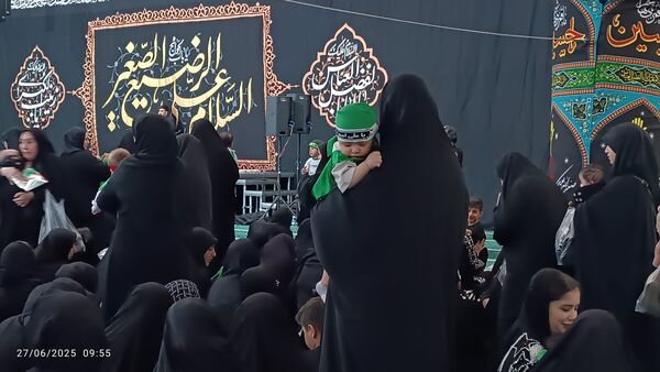 زمزمه‌های «یا علی‌اصغر(ع)» در مصلی زنجان طنین‌انداز شد