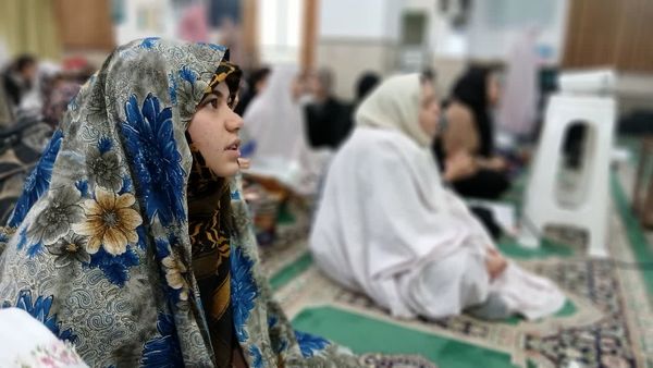شور معنوی اعتکاف دانش‌آموزی در دامغان