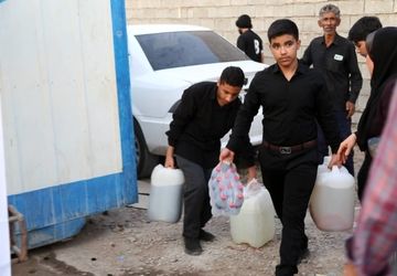 روایت خبرنگار پانا از آغاز به کار موکبی برای دانش‌آموزان در شلمچه