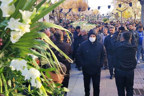 تشییع پیکر مطهر شهدای گمنام در کردستان 