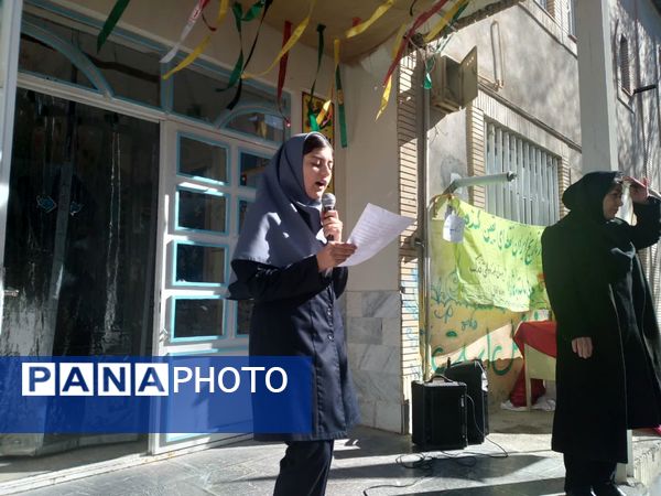 آیین نواختن زنگ انقلاب در آموزشگاه نمونه دولتی فدک فاروج