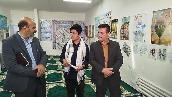 بازدید مسئول اتحادیه‌انجمن اسلامی مدارس شهرستان کاشمر از دبیرستان پسرانه سما 