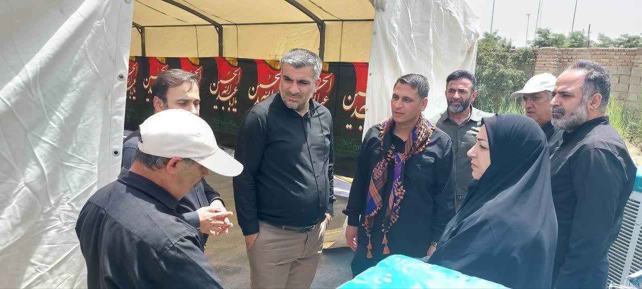 بازدید نمایندگان سازمان بازرسی استان البرز از موکب عاشقان امام شهید 