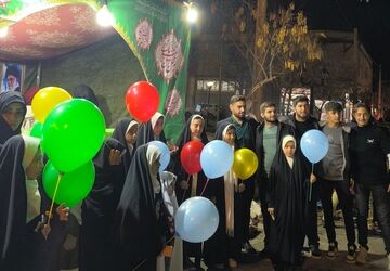 برپایی موکب بمناسبت میلاد حضرت مهدی عج در شهرستان خلیل‌آباد