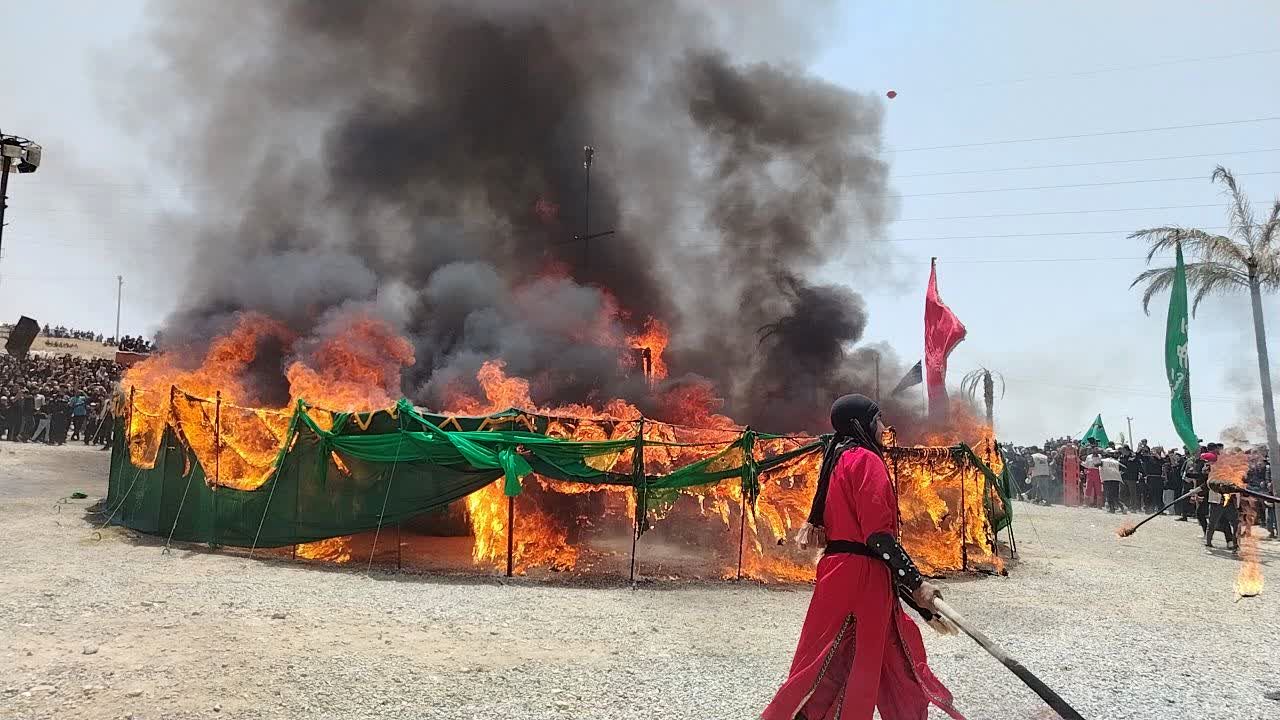 مراسم تعزیه‌خوانی در شهر طاقانک