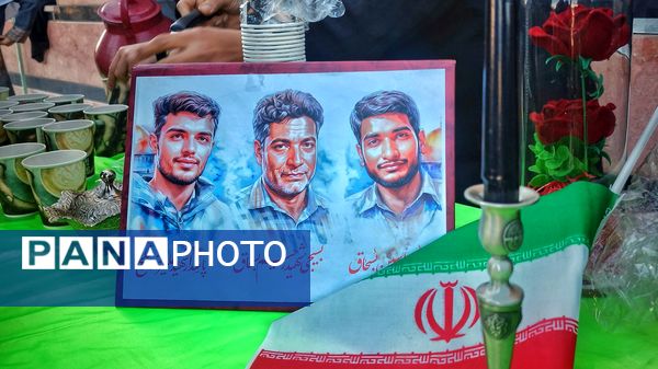 استقبال از پیکر شهید خوشنام در یازده مدرسه اشتهارد