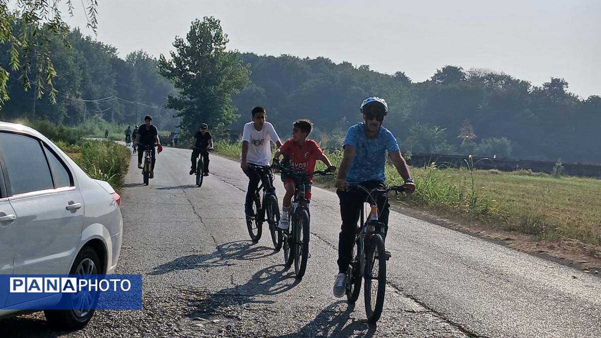 نخستین همایش دوچرخه‌سواری روستای اهلم