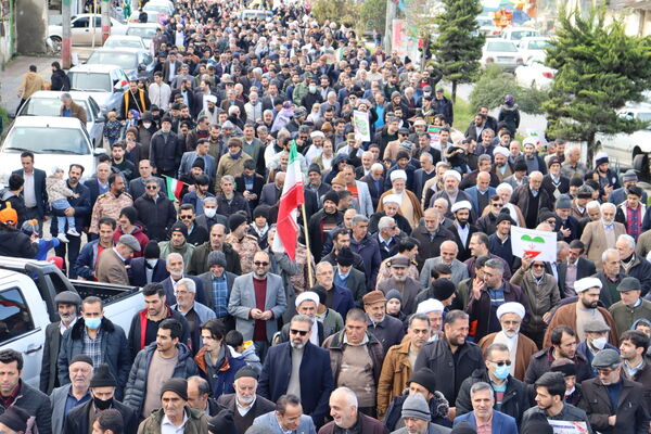 راهپیمایی ۲۲ بهمن بخش بندپی شرقی