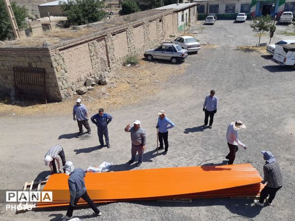 عملیات اجرایی آموزشگاه ۶ کلاسه «شهید دربندی» در روستای قلعه‌ نوِ کلات 