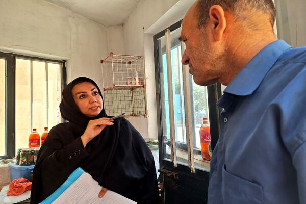 بازدید از مدرسه سعادت جهت بررسی وضعیت ایمنی و بهداشت براساس اصول آیین‌نامه بهداشت محیط مدارس