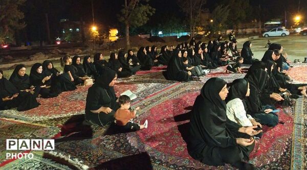 شبی از اشک و ارادت وفریاد احلی من العسل در میان الشتری  ها