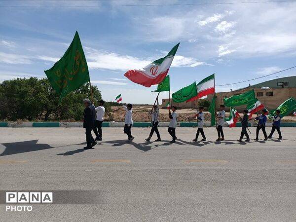 پرچم متبرک رضوی، تسلای دل پدر شهید جنگ رمضان