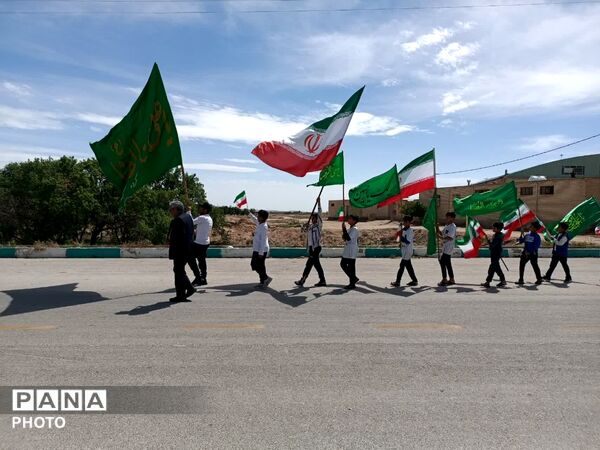 پرچم متبرک رضوی، تسلای دل پدر شهید جنگ رمضان