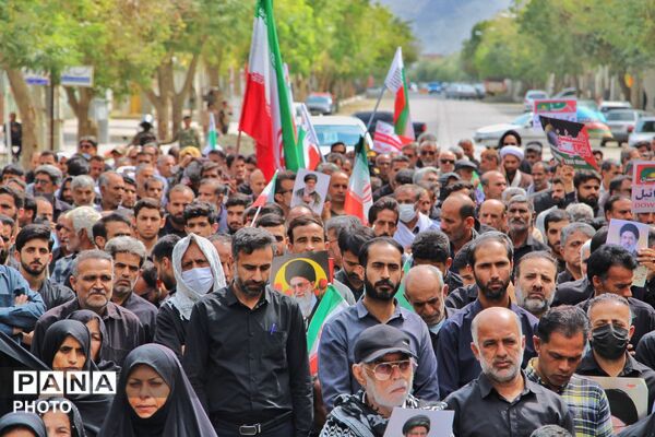 حضور پرشور مردم انقلابی شهرستان منوجان در راهپیمایی روز قدس 