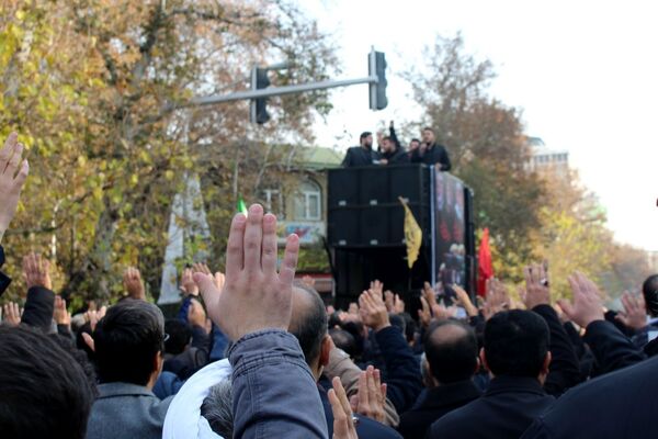 تشییع و تدفین پیکر شهید گمنام در اداره‌کل آموزش و پرورش تهران
