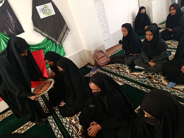 مراسم سوگواری شهادت حضرت فاطمه زهرا س در مدرسه گلشاد خلیل آباد 
