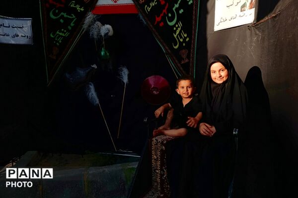 آیین خیمه‌سوزان در غروب عاشورای آباده