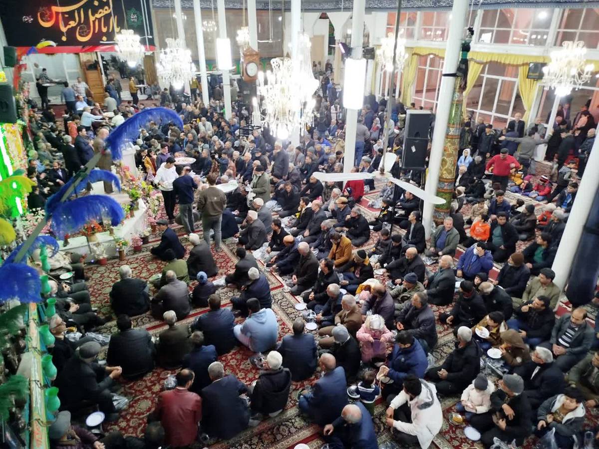 مراسم ولادت حضرت ابوالفضل العباس (ع) در حسینه شهرستان کاشمر 