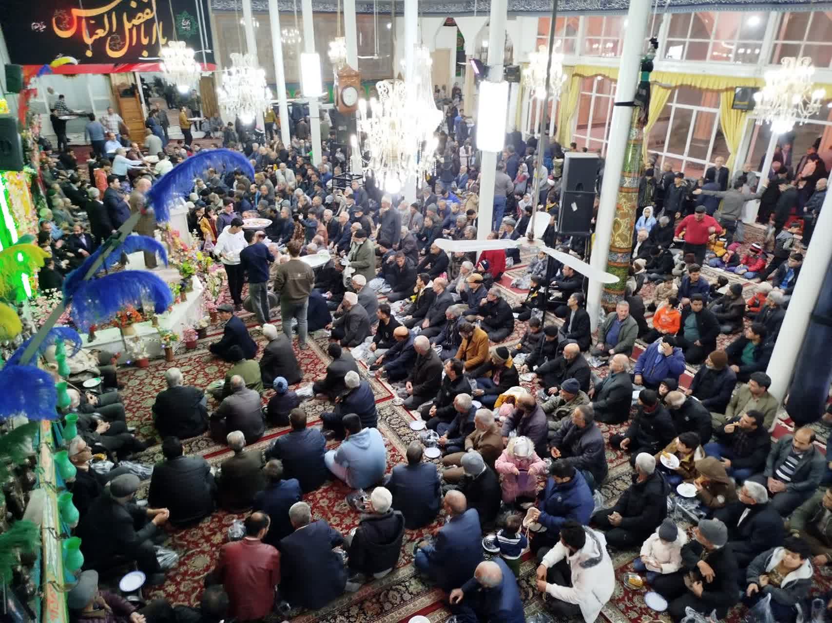 مراسم ولادت حضرت ابوالفضل العباس (ع) در حسینه شهرستان کاشمر 