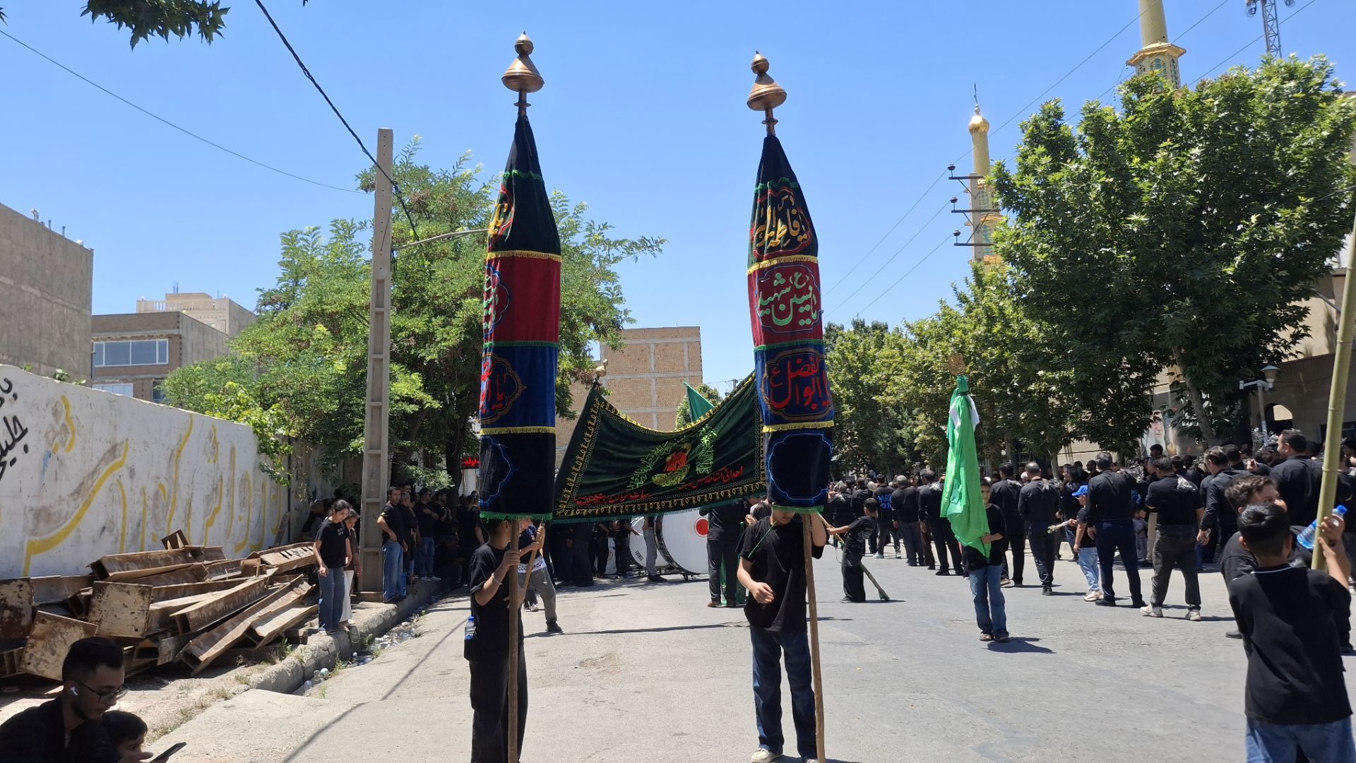 مراسم صبح عاشورای حسینی در مسجد جامع امیرالمؤمنین با حضور عزاداران حسینی 