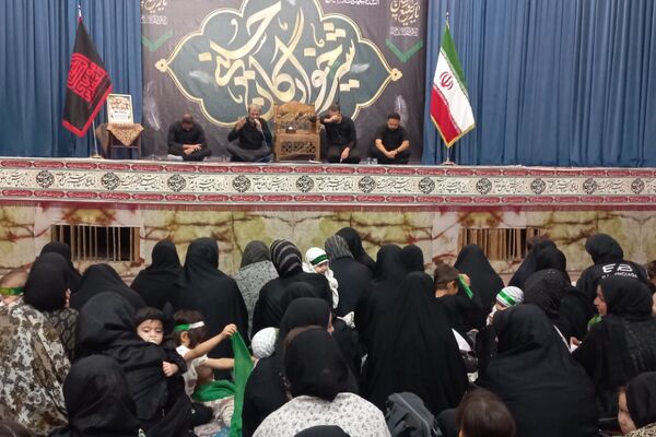 مراسم عزاداری شیرخوارگان حسینی در حرم مطهر امام زاده جعفربن موسی الکااظم (ع) شهرستان پیشوا