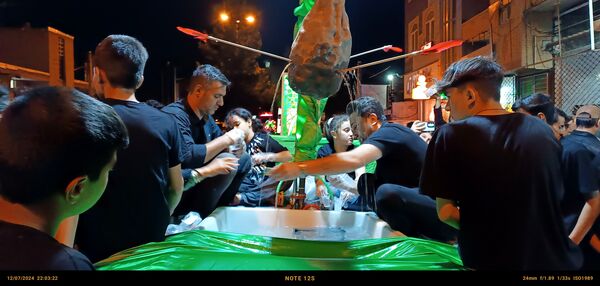 حرکت دسته عزاداری چلچراغ زنجان