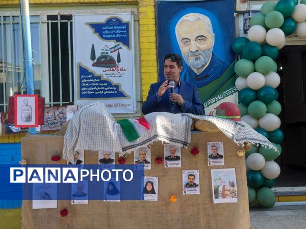 مراسم بازگشایی مدارس و جشن عاطفه‌ها در مدرسه نمونه دولتی خدیجه الکبری(س) قروه