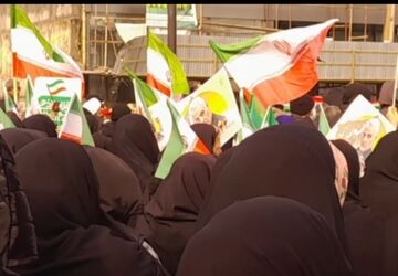 حضور پر شور مردم بابل در راهپیمایی یوم الله ۲۲ بهمن