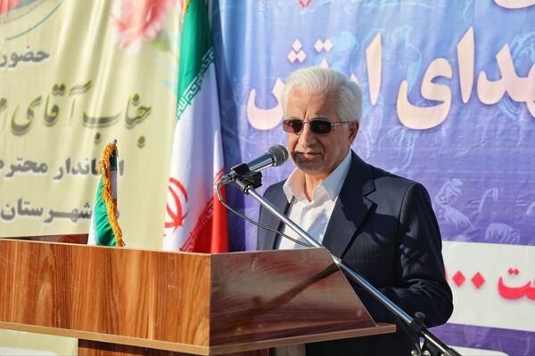 کلنگ زنی هنرستان شبانه‌روزی شهدا ارتش در شهرستان مانه 