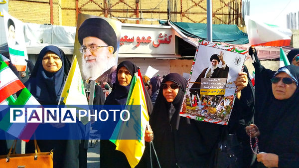  حضور پرشور مردم شیراز در چهل و هفتمین سالگرد پیروزی انقلاب اسلامی ایران 