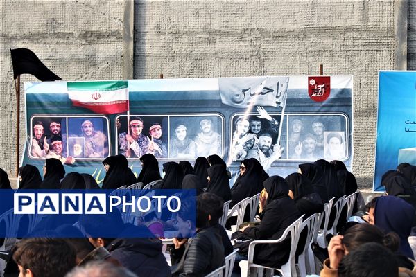 مراسم دومین سالگرد خاکسپاری شهید گمنام آموزشکده فنی دختران قم