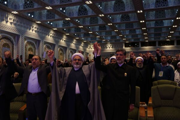 اختتامیه  بیست‌ودومین اجلاس بین‌المللی پیر غلامان حسینی در تالار قدس حرم رضوی