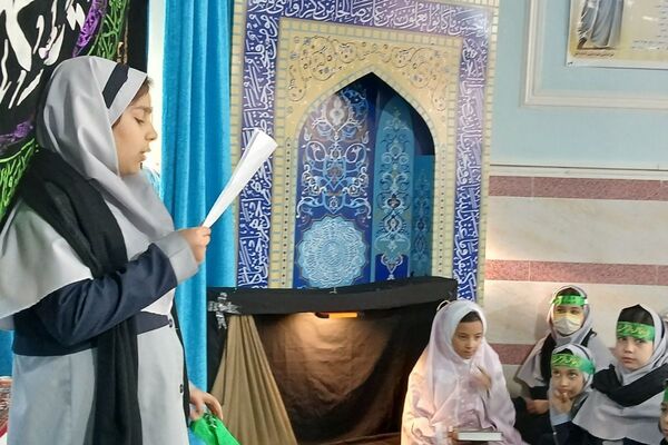  مراسم شهادت حضرت فاطمه زهرا(س) در مدارس بهارستان‌دو