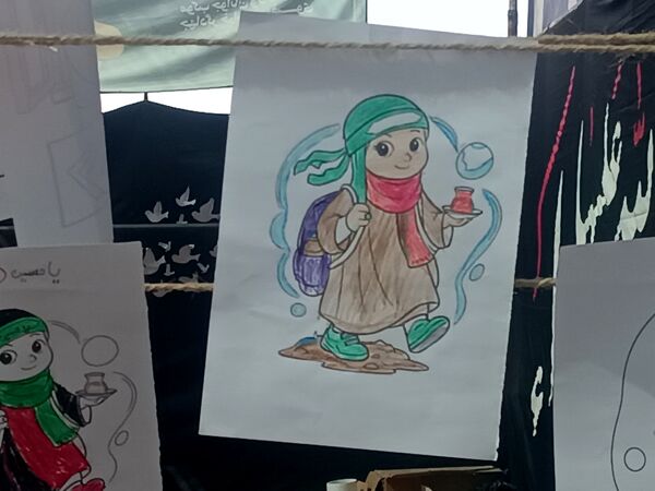 موکبی با رنگ و بوی مقاومت و شهادت 