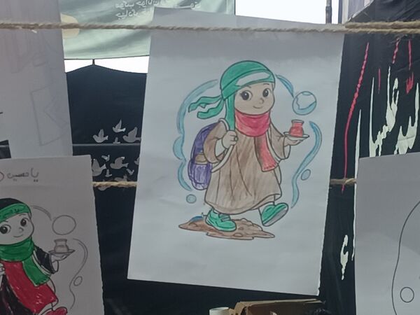 موکبی با رنگ و بوی مقاومت و شهادت 