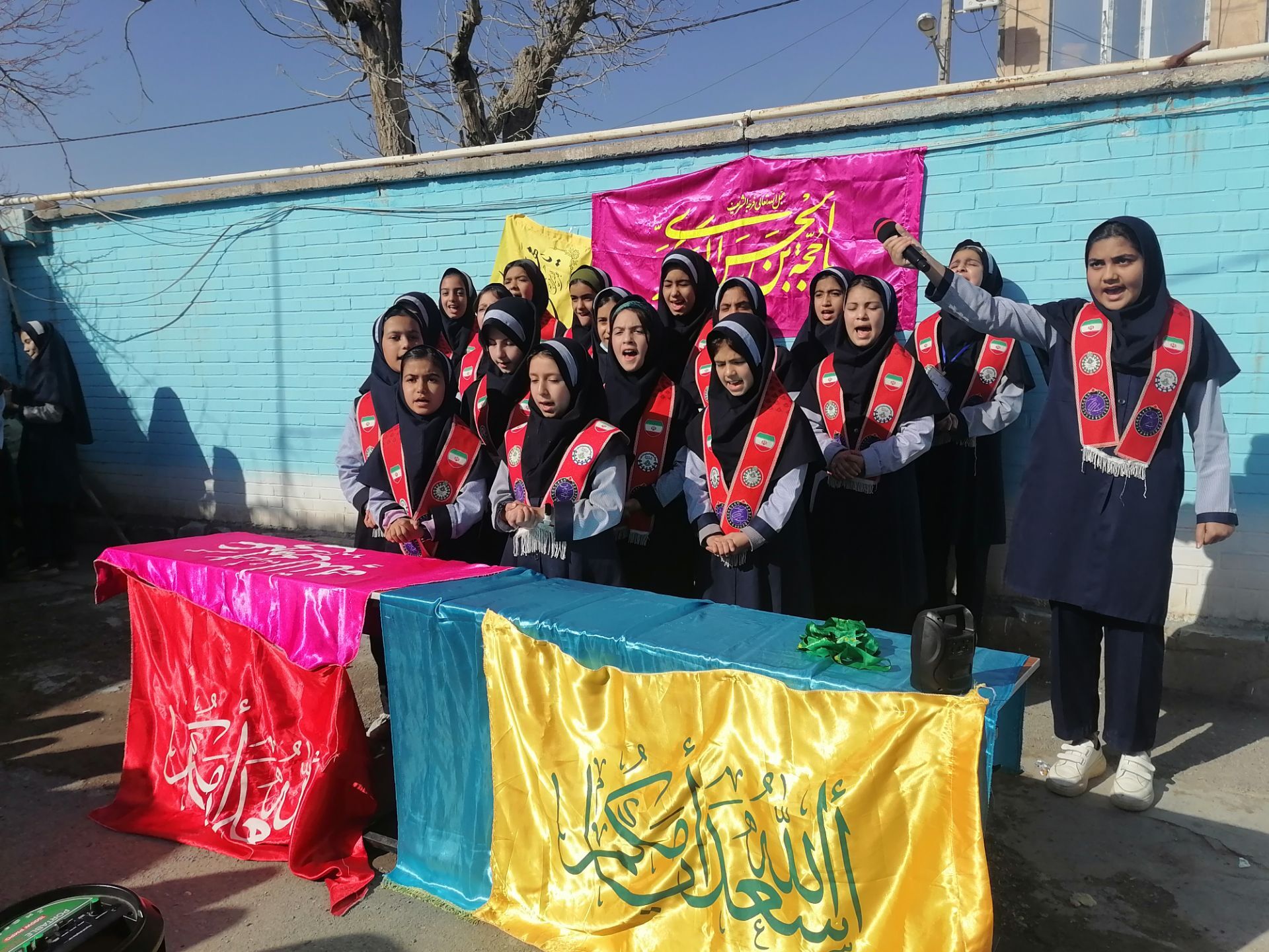 موکب نیمه شعبان در مدرسه نخودی