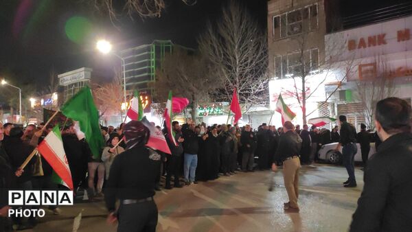 دسته های عزاداری شبانه در تجمع شهرستان نیشابور 