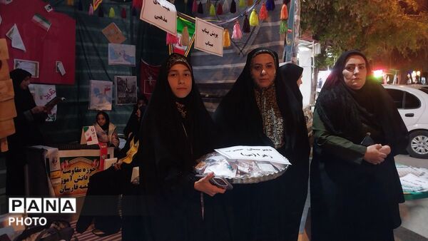 برپایی موکب سازمان دانش‌آموزی همراه با بسیج دانش‌آموزی در شهرستان فارسان