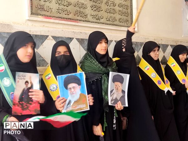 عزاداری شهادت رهبر انقلاب ویژه دانش آموزان کاشمری