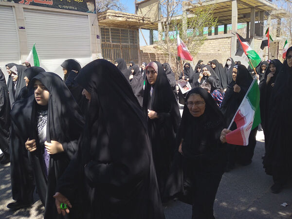 راهپیمایی روز قدس در شهر کهک قم