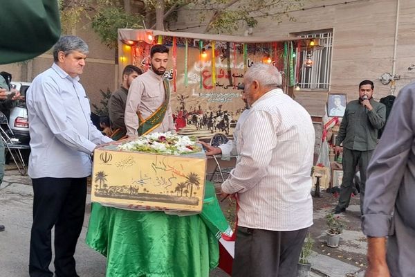 پویش «افتخار محله» و مراسم وداع با شهید گمنام در ورامین